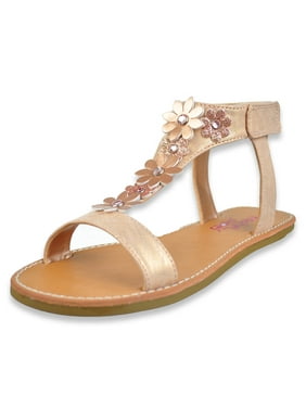 Rachel Girls/' Heart Buckle Strap Sandals Sizes 6-4